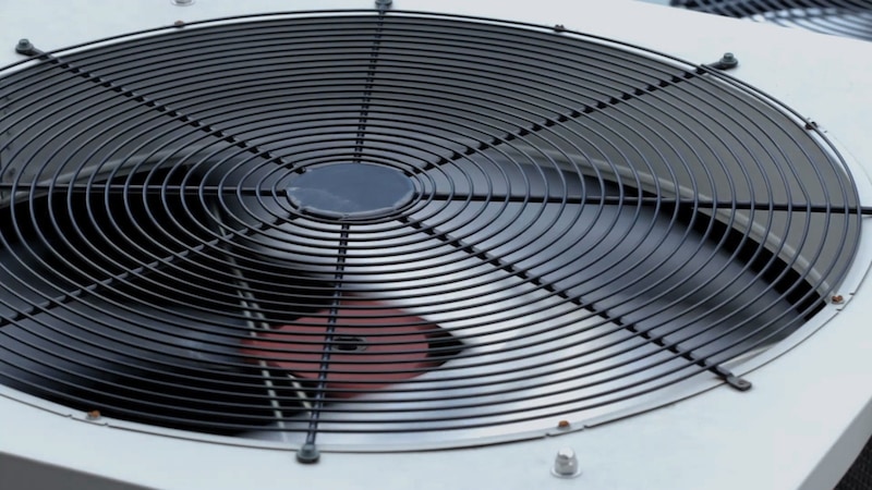 Air conditioner fan.